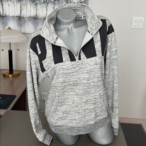 Victoria's Secret PINK Gray Quarter-Zip Jacket
